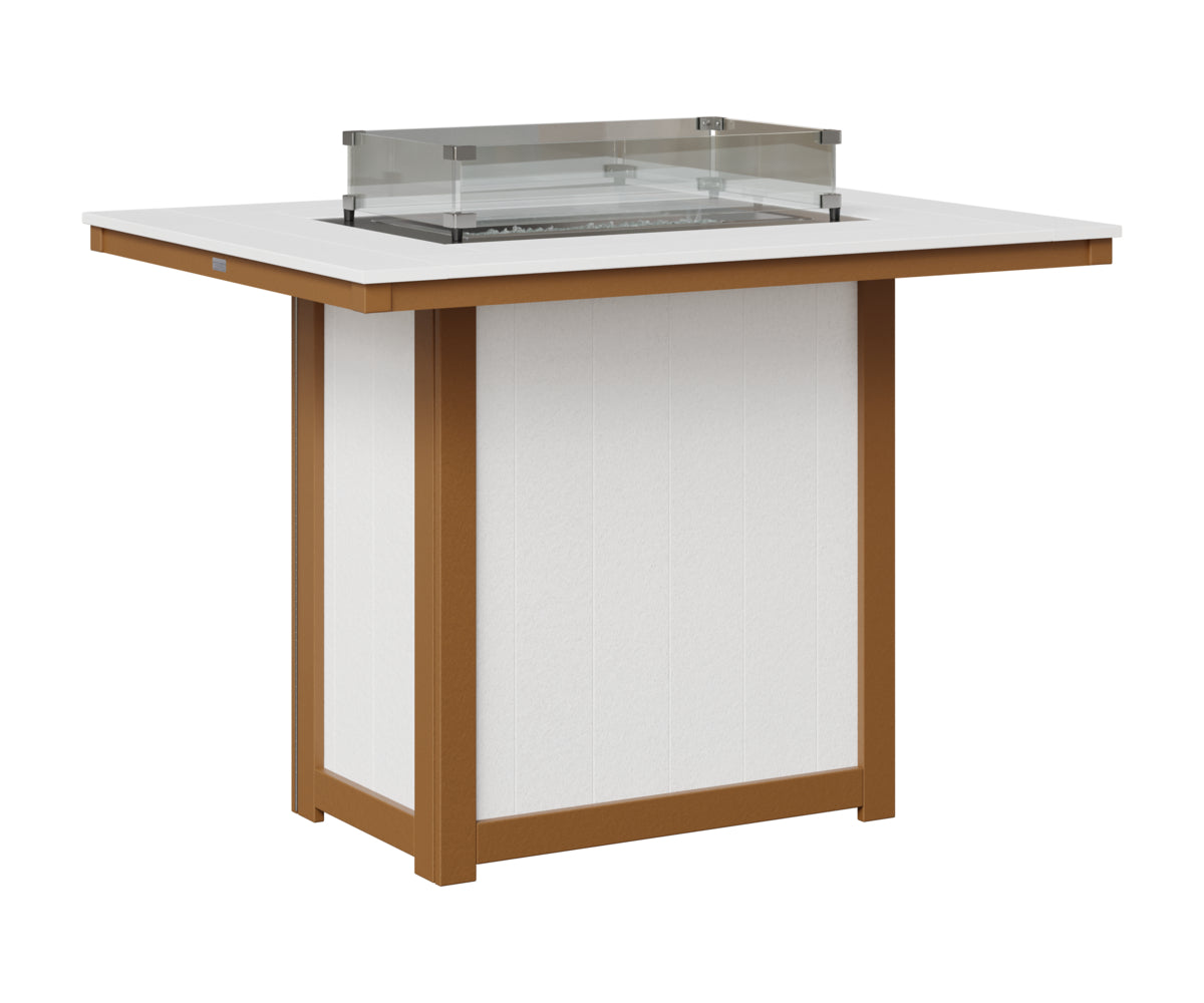 Donoma 42" x 54" Rectangular Fire Table Bar