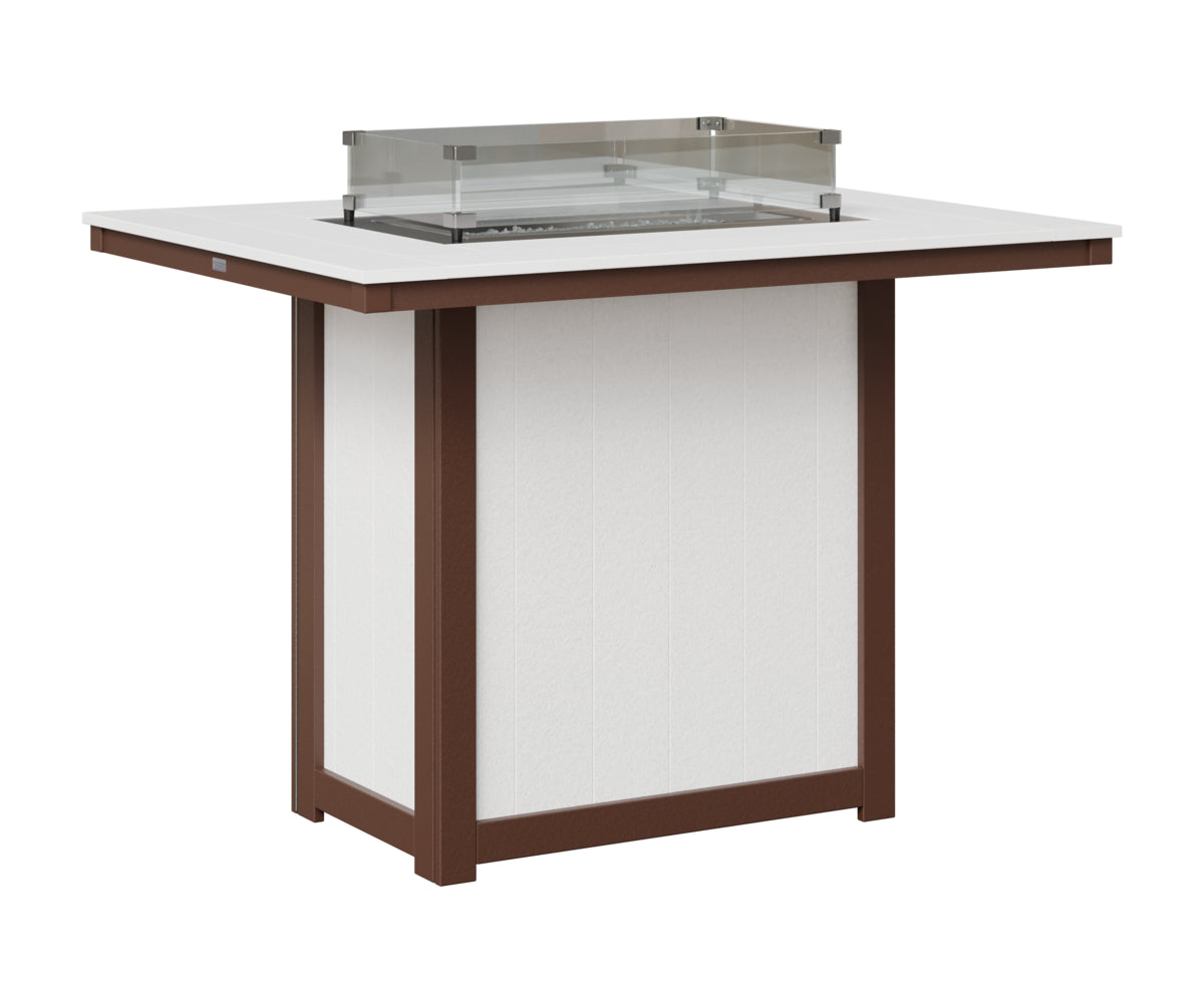 Donoma 42" x 54" Rectangular Fire Table Bar