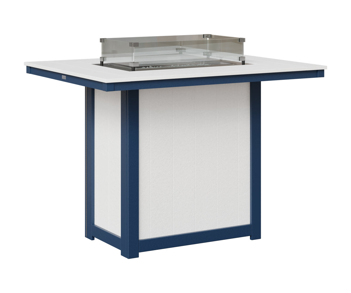 Donoma 42" x 54" Rectangular Fire Table Bar