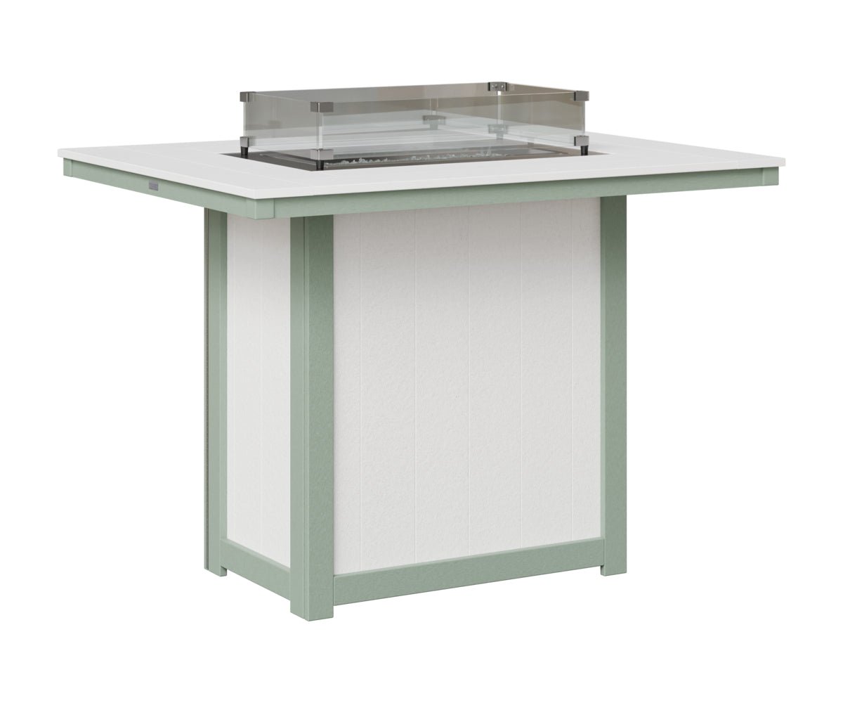 Donoma 42" x 54" Rectangular Fire Table Bar
