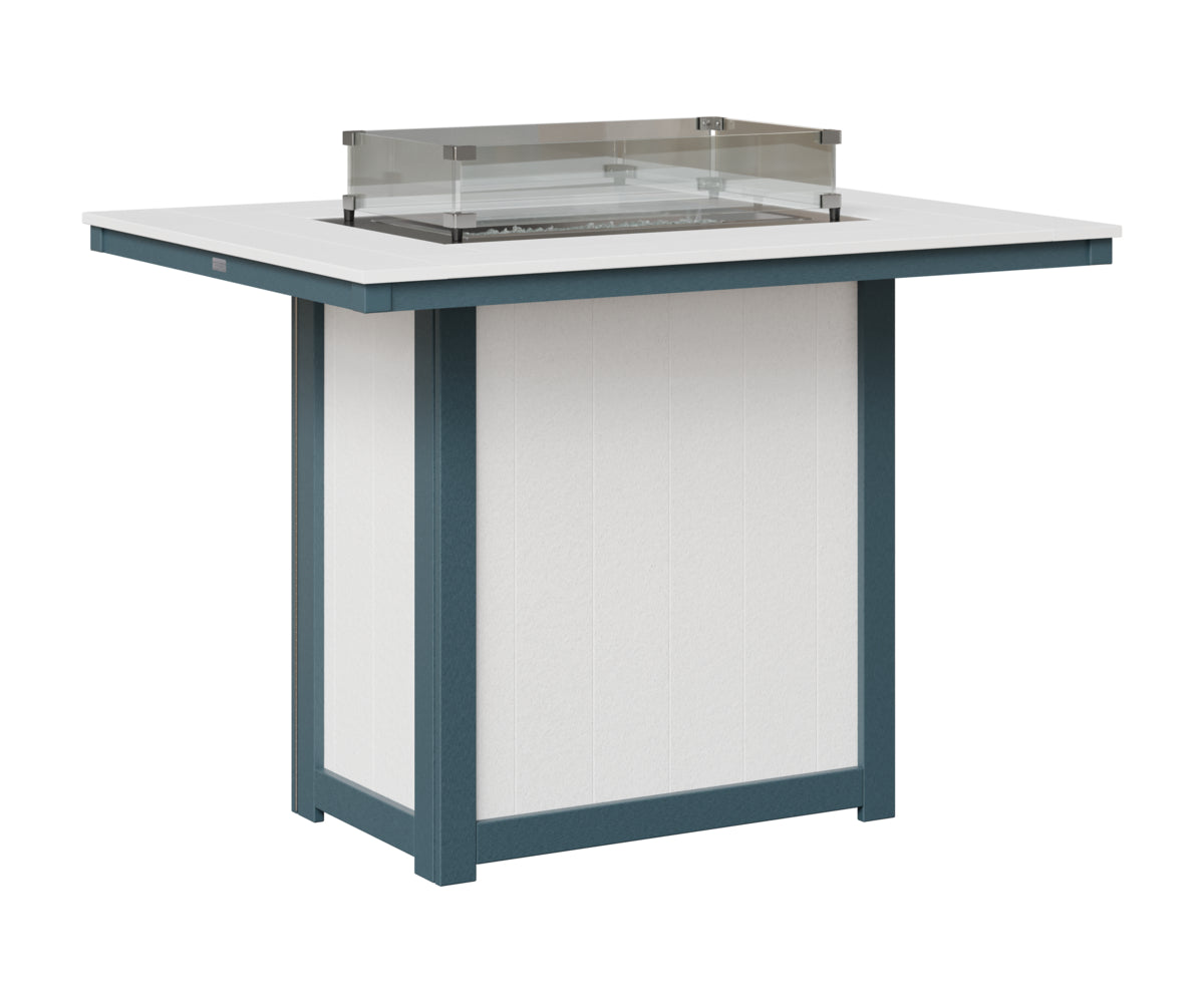 Donoma 42" x 54" Rectangular Fire Table Bar