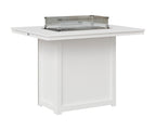 Donoma 42" x 54" Rectangular Fire Table Bar