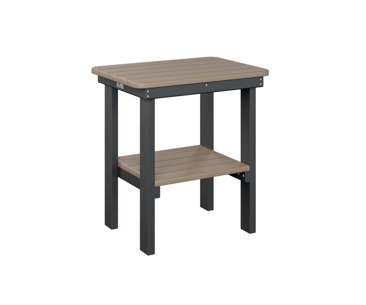 Rectangular End Table Dining Height My Store Tabletop: Weatherwood I Legs: Black 