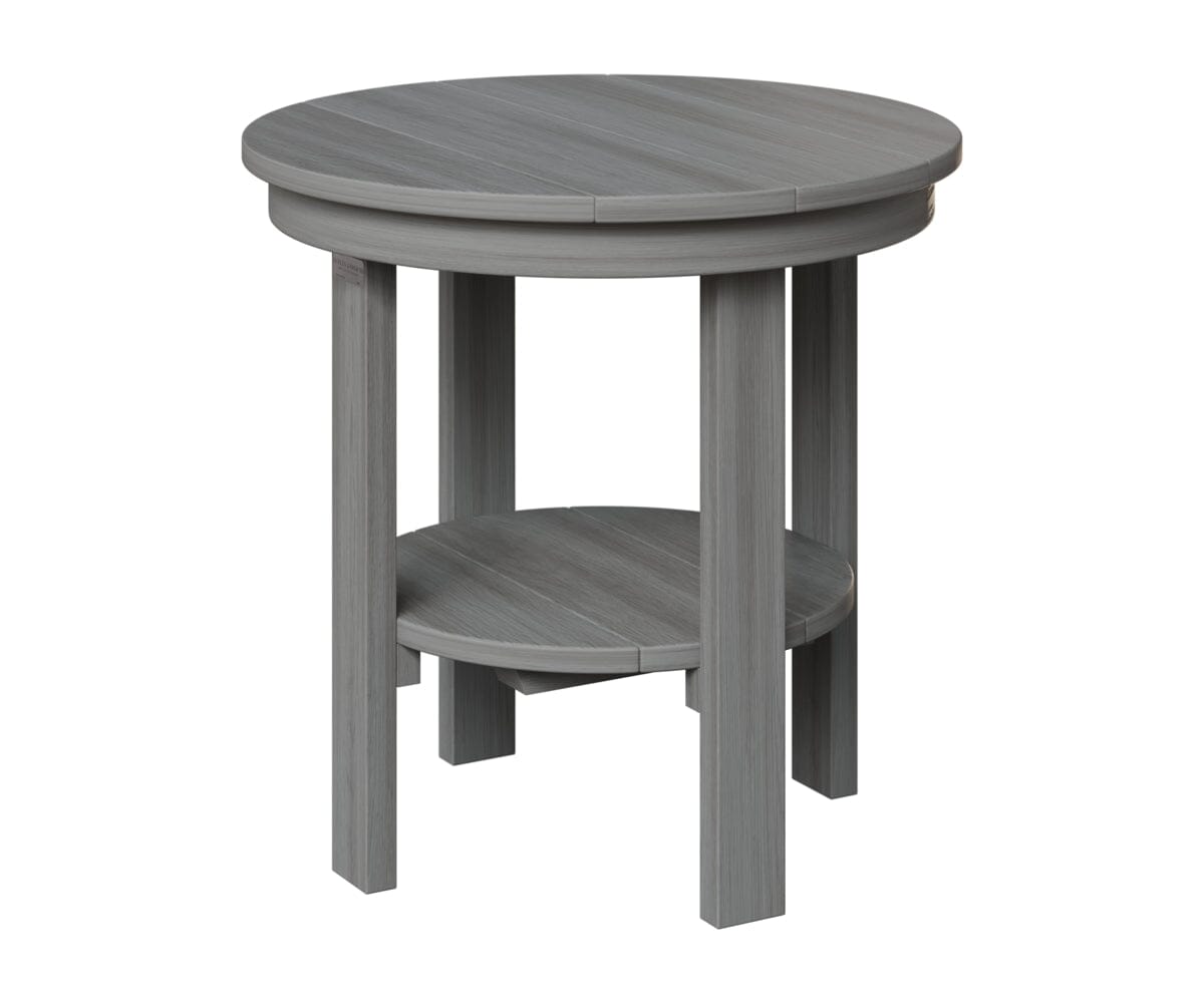 Round End Table Dining Rockwood Outdoor Furniture Natural Finish: Driftwood Gray