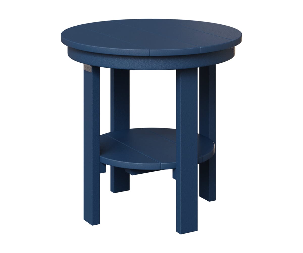 Round End Table Dining Rockwood Outdoor Furniture Navy Blue