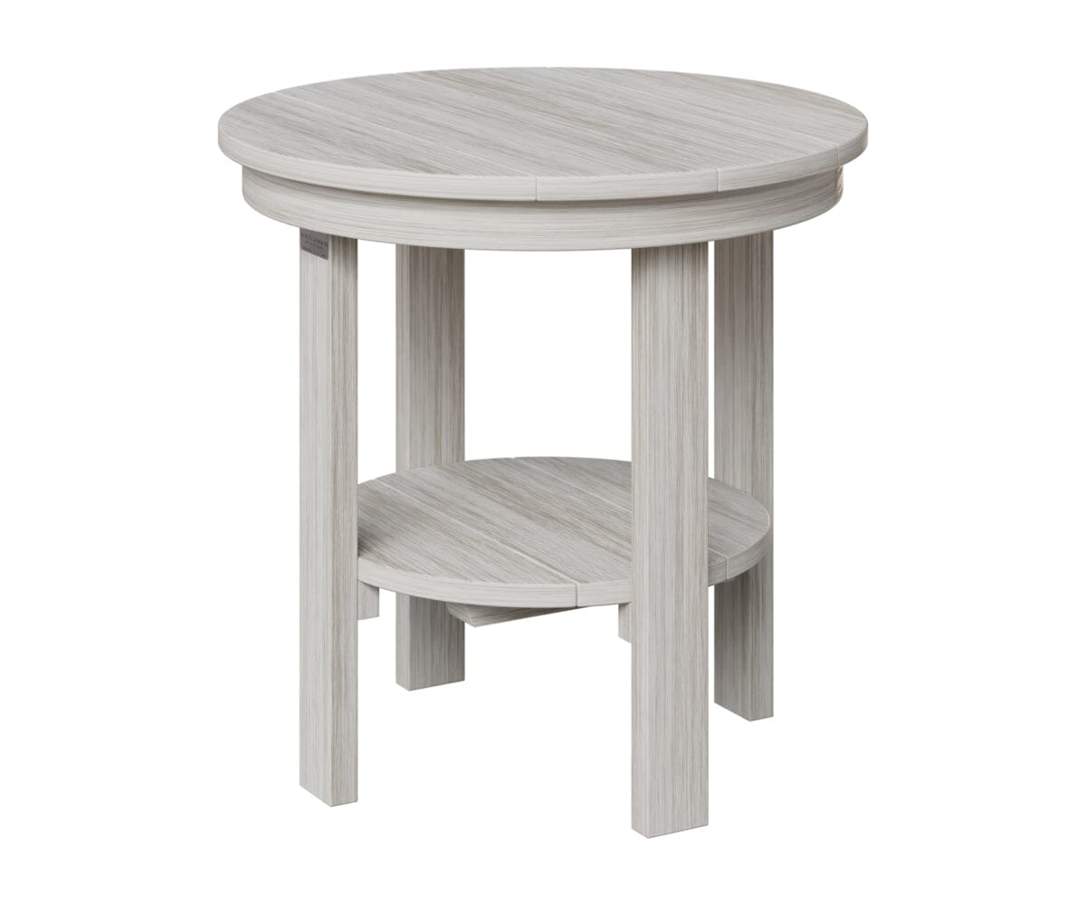 Round End Table Dining Rockwood Outdoor Furniture Natural Finish: Seashell