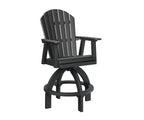 Comfo Back Swivel Bar Chair Rockwood Outdoor Furniture Black 
