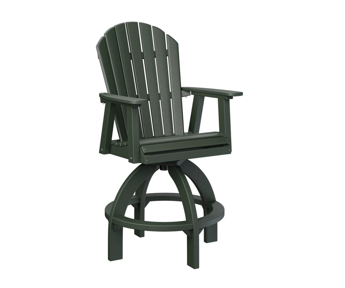 Comfo Back Swivel Bar Chair Rockwood Outdoor Furniture Green 