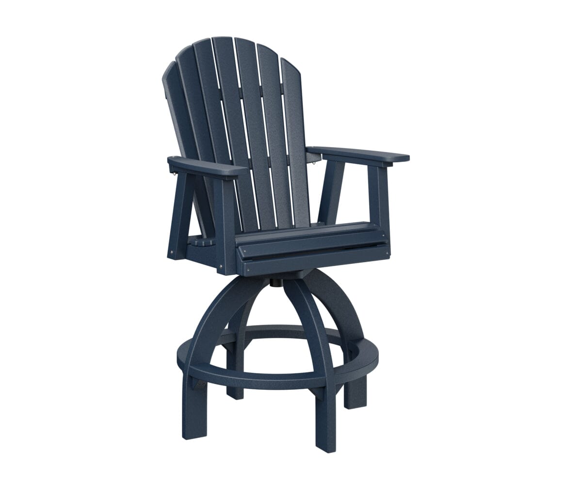 Comfo Back Swivel Bar Chair Rockwood Outdoor Furniture Navy Blue 