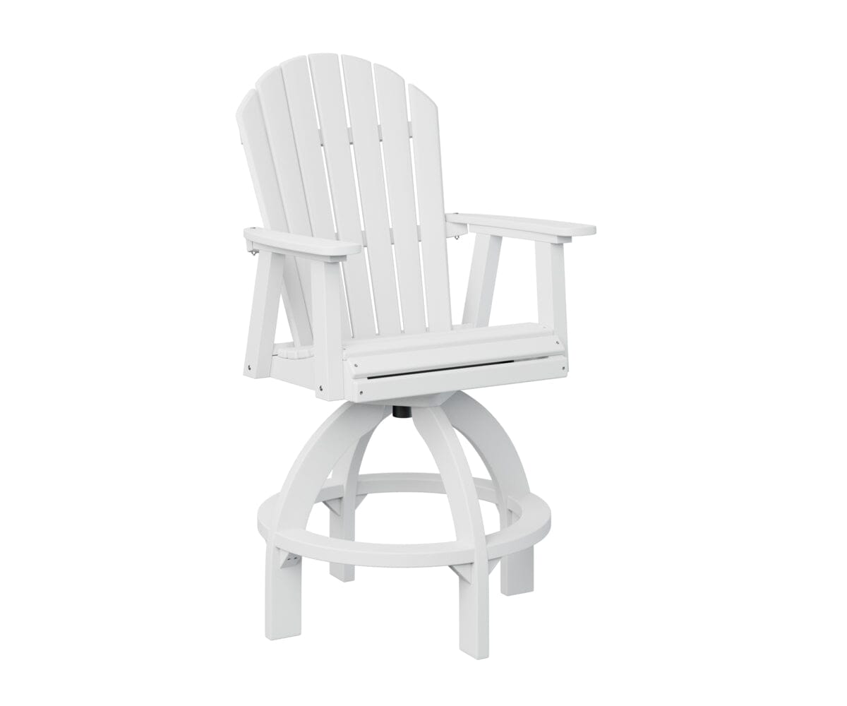 Comfo Back Swivel Bar Chair Rockwood Outdoor Furniture White 