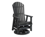 2′ Comfo Back Swivel Glider Rockwood Outdoor Furniture Black 