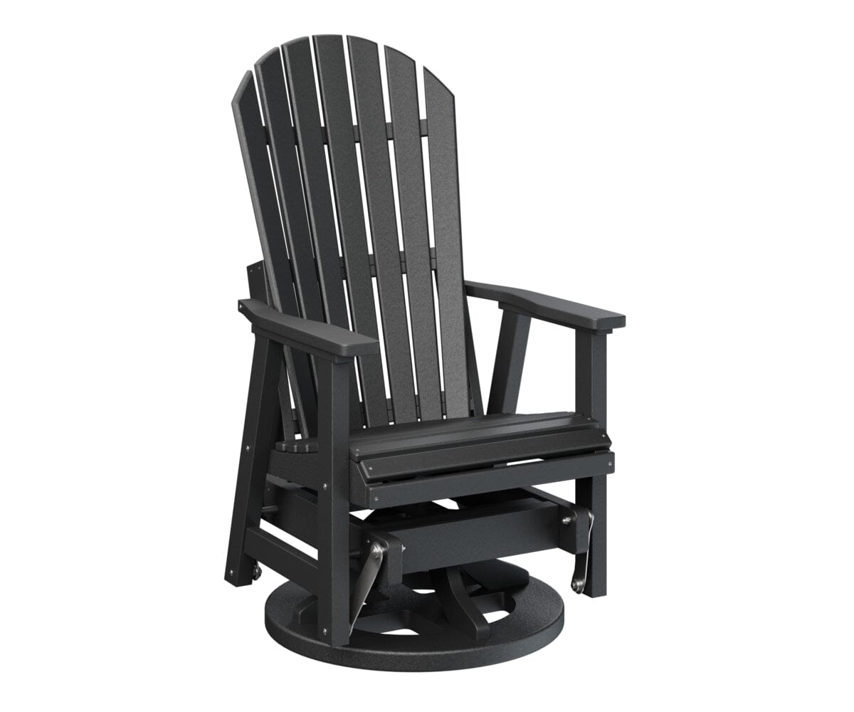 2′ Comfo Back Swivel Glider Rockwood Outdoor Furniture Black 