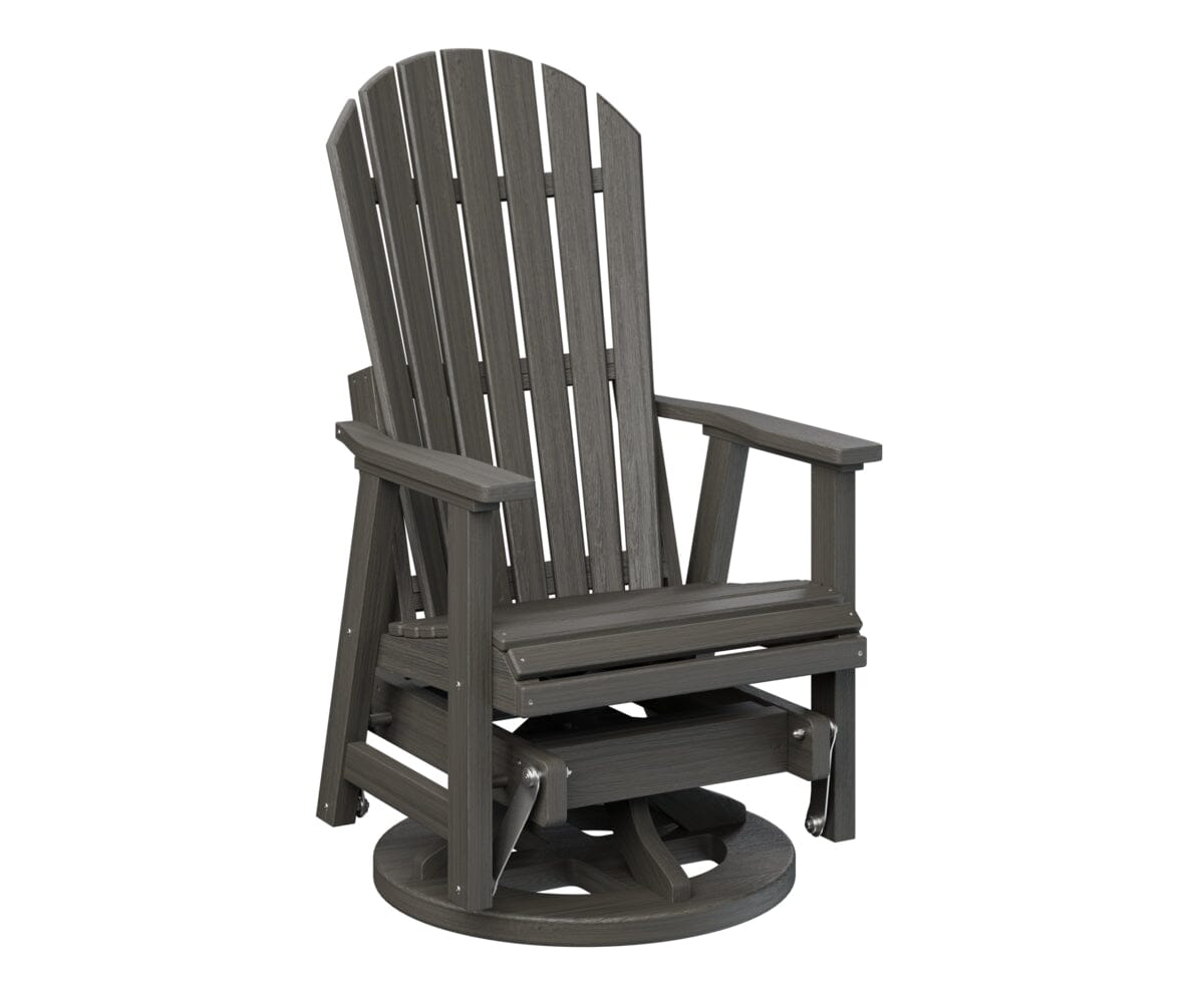 2′ Comfo Back Swivel Glider Rockwood Outdoor Furniture Natural Finish: Coastal Gray 