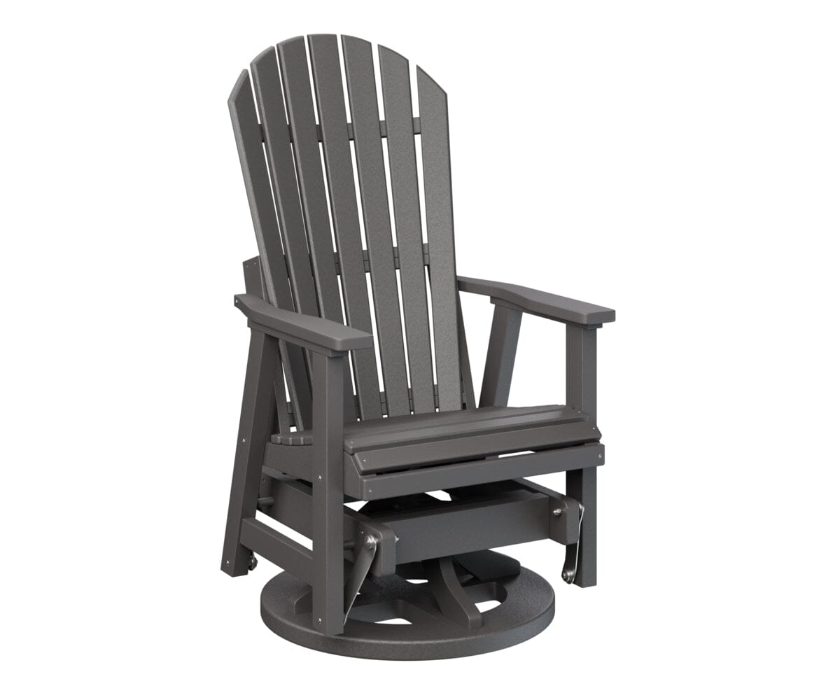 2′ Comfo Back Swivel Glider Rockwood Outdoor Furniture Smoke Gray 