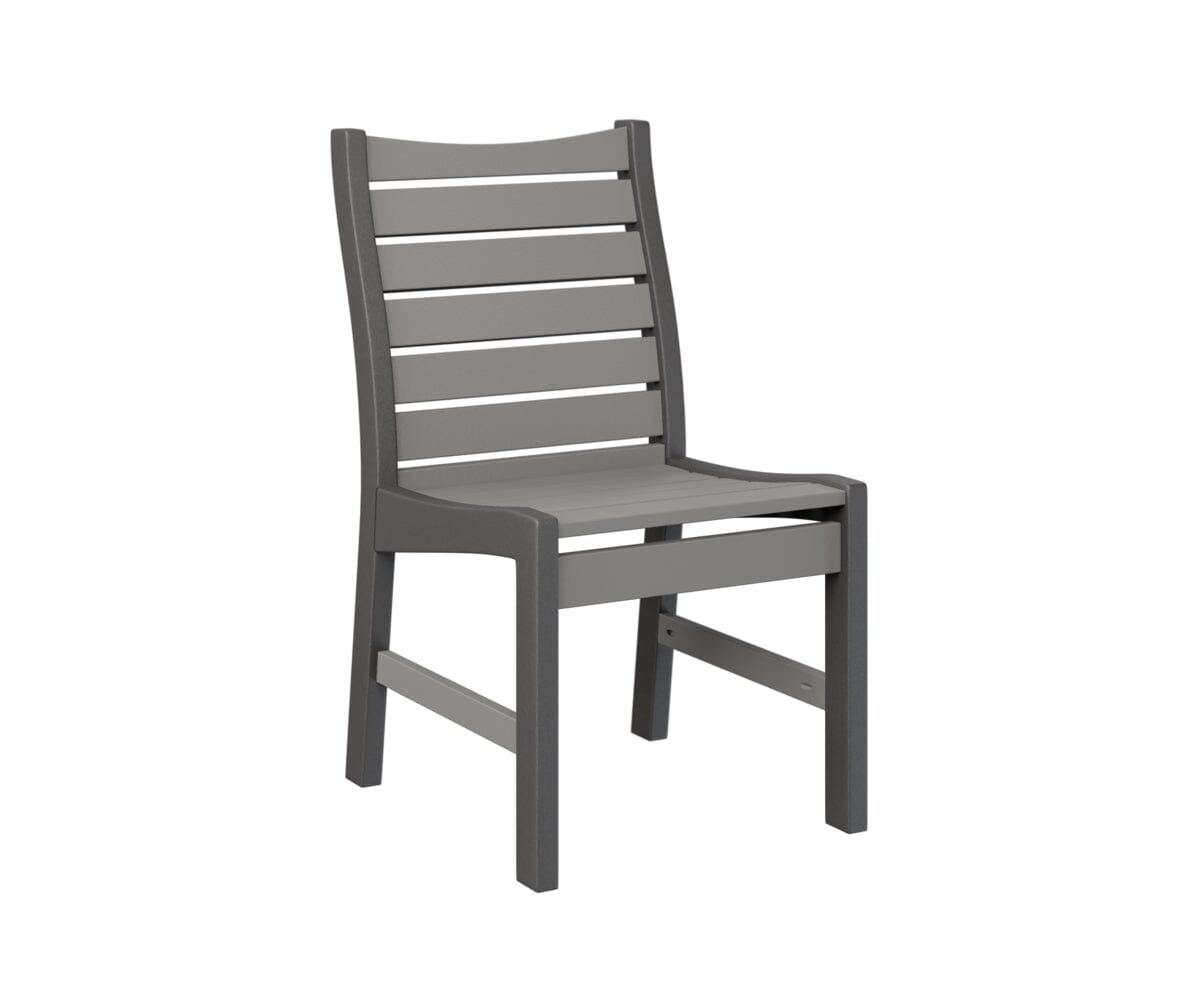 Bristol Dining Chair Rockwood Outdoor Furniture Back & Seat: Light Gray I Frame: Smoke Gray 
