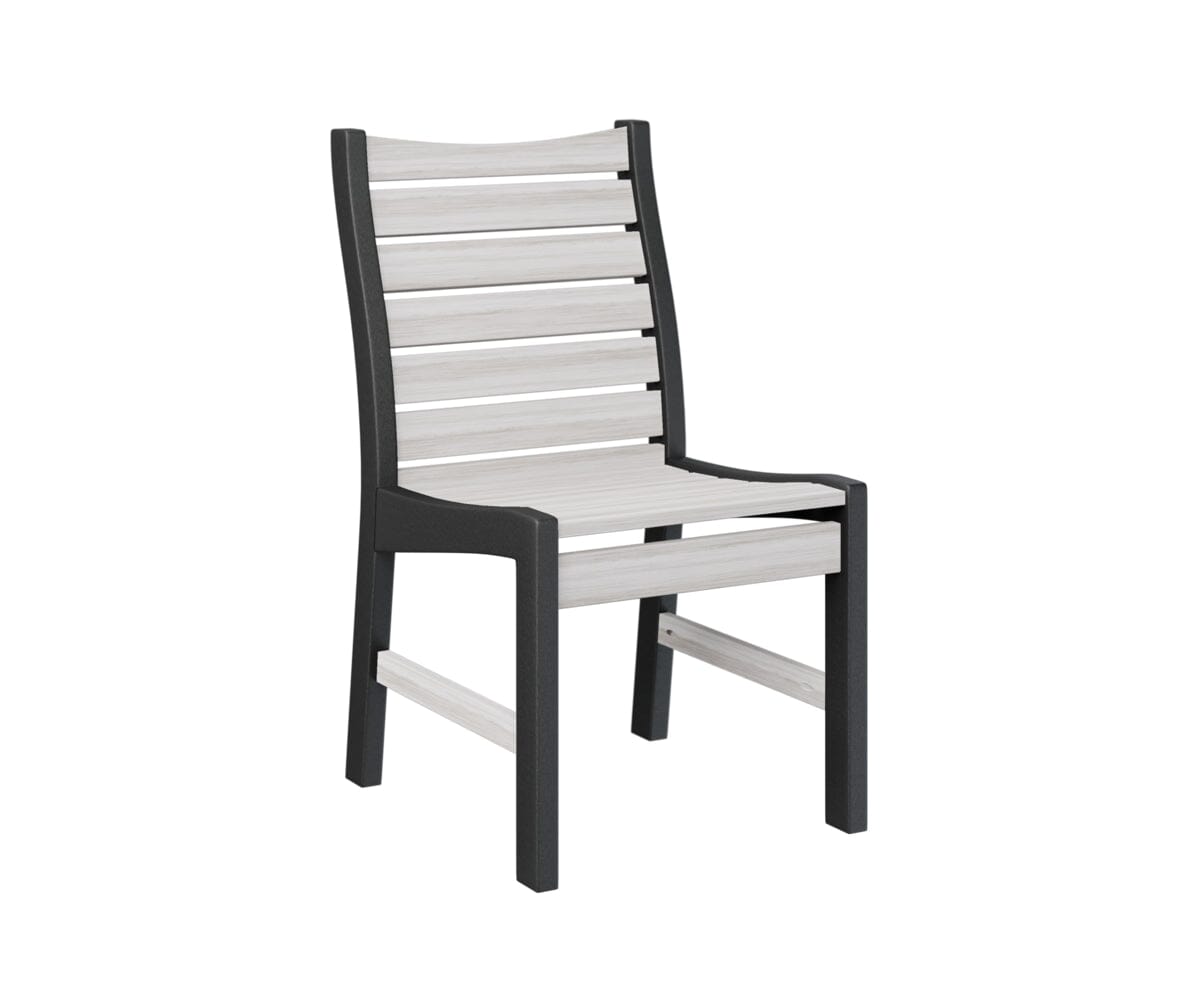 Bristol Dining Chair Rockwood Outdoor Furniture Back & Seat: Seashell I Frame: Black 