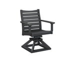 Bristol Swivel Rocker Dining Chair My Store Black 