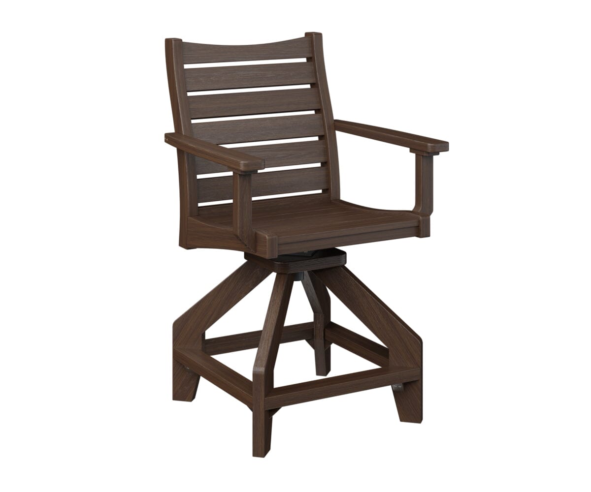 Bristol Swivel Counter Chair My Store Natural Finish: Brazillian Walnut 
