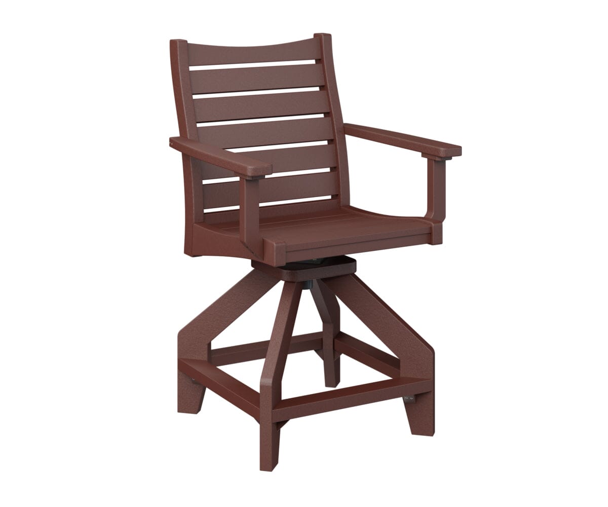 Bristol Swivel Counter Chair My Store Burgundy 
