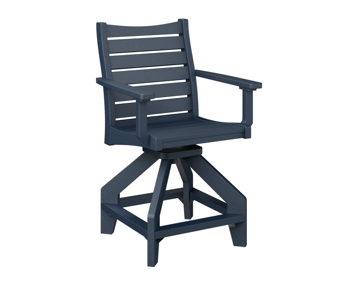 Bristol Swivel Counter Chair My Store Navy Blue 