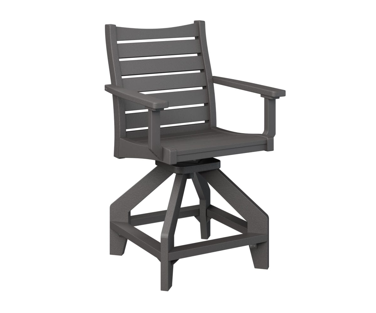 Bristol Swivel Counter Chair My Store Smoke Gray 
