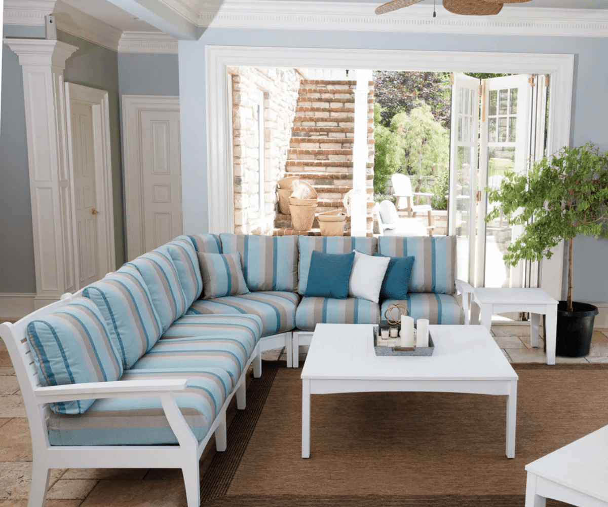 Classic Terrace Sectional Set Rockwood Outdoor Furniture 