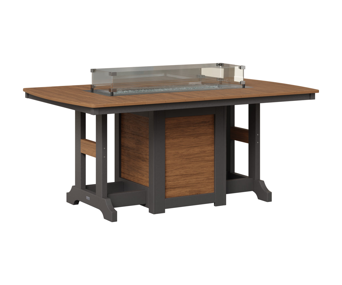 Garden Classic 44" x 72" Fire Table - Bar Height