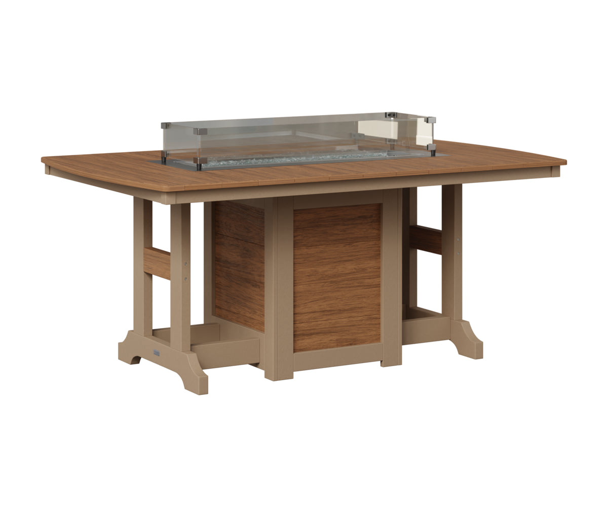 Garden Classic 44" x 72" Fire Table - Bar Height