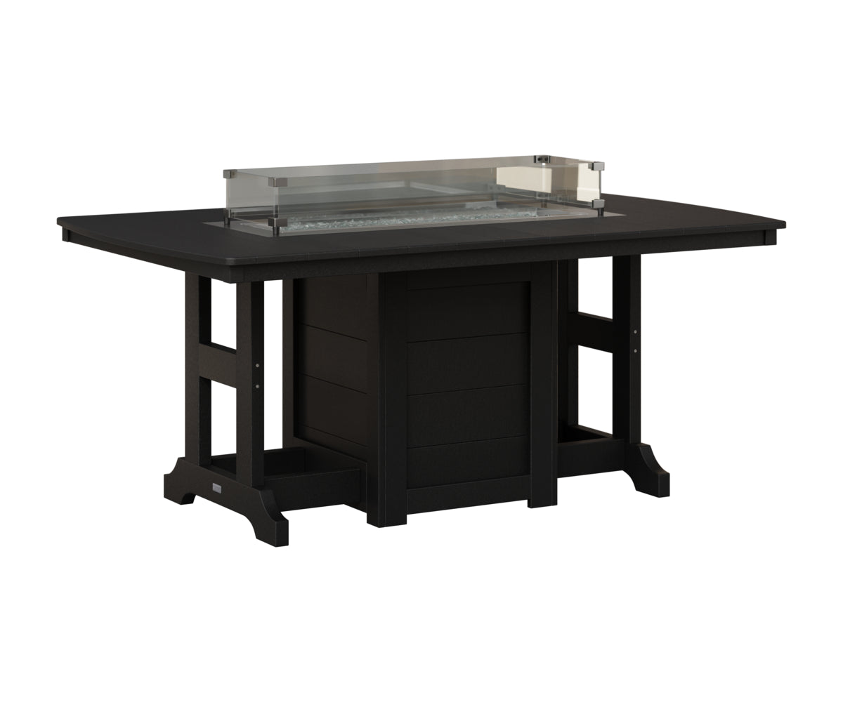 Garden Classic 44" x 72" Fire Table - Bar Height