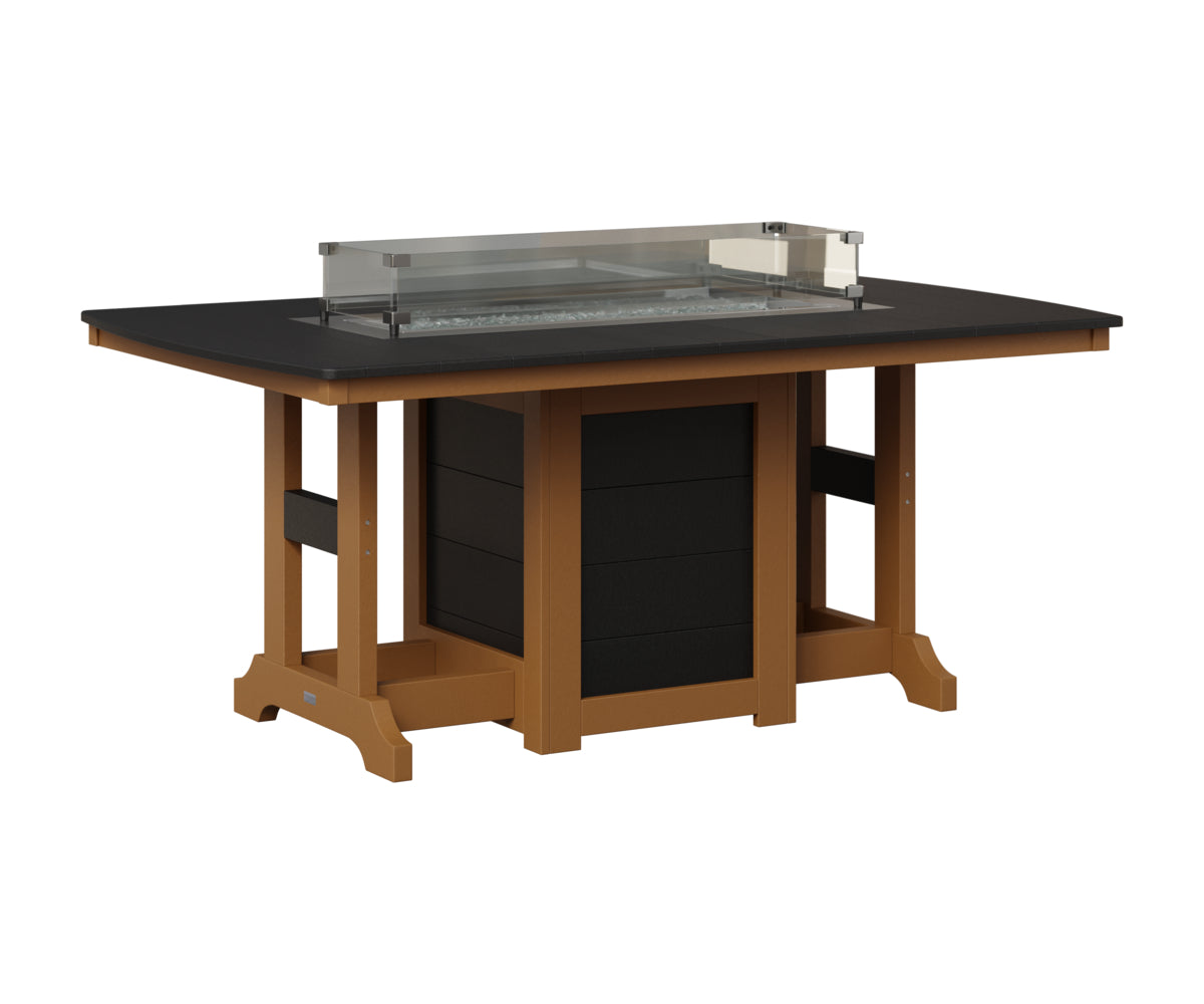 Garden Classic 44" x 72" Fire Table - Bar Height
