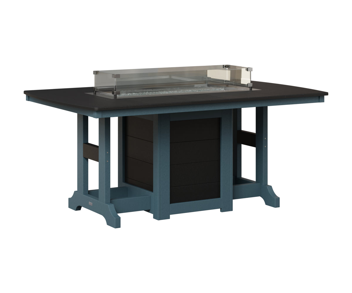 Garden Classic 44" x 72" Fire Table - Bar Height