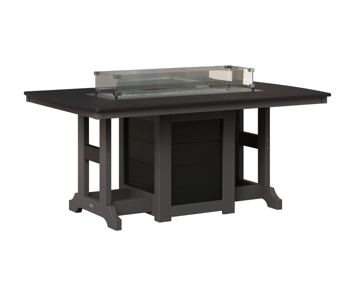 Garden Classic 44" x 72" Fire Table - Bar Height