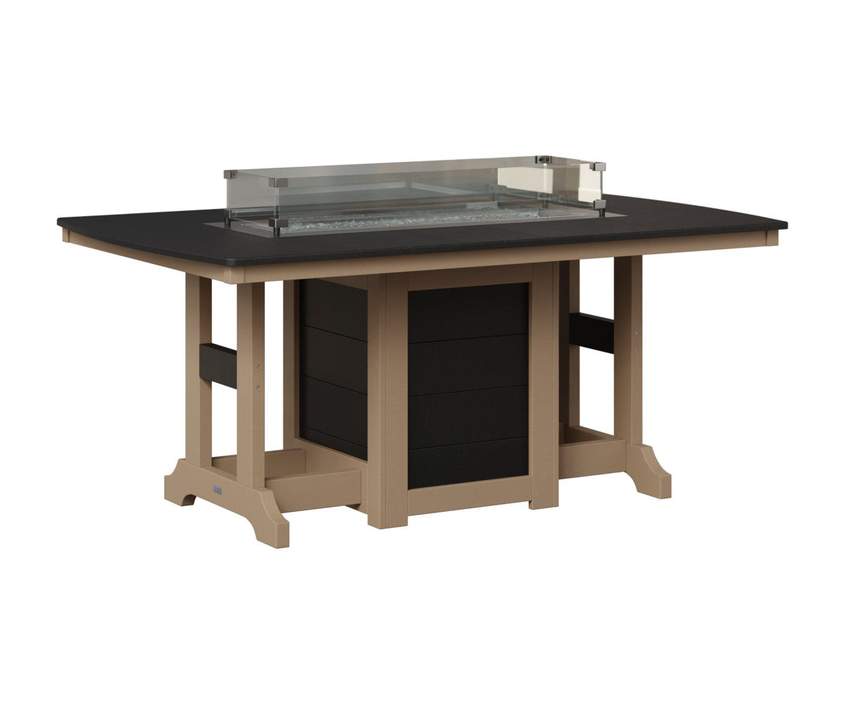 Garden Classic 44" x 72" Fire Table - Bar Height