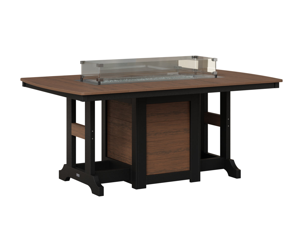 Garden Classic 44" x 72" Fire Table - Bar Height