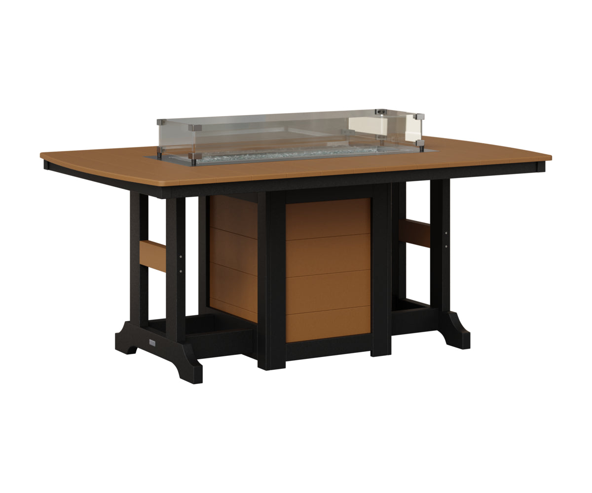 Garden Classic 44" x 72" Fire Table - Bar Height