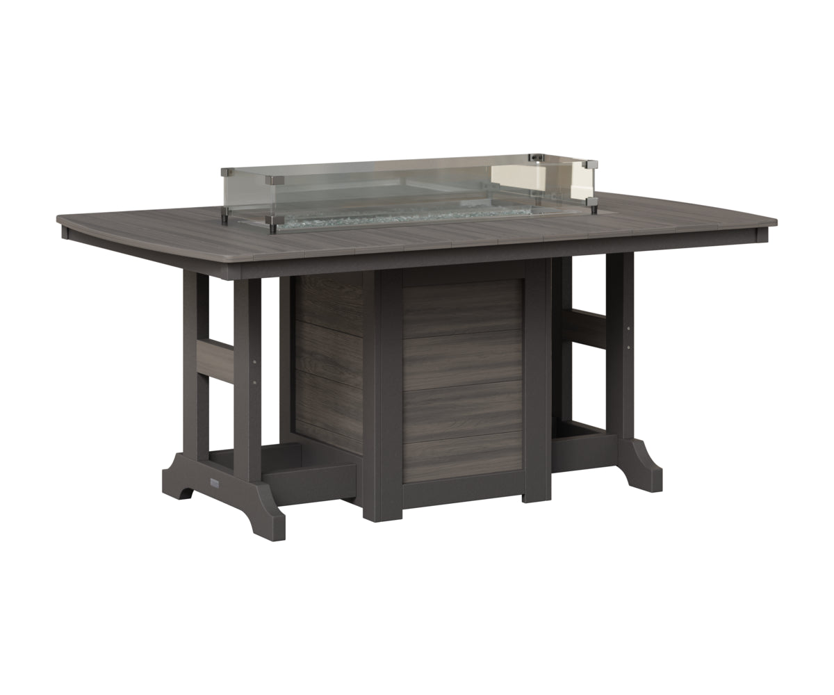 Garden Classic 44" x 72" Fire Table - Bar Height