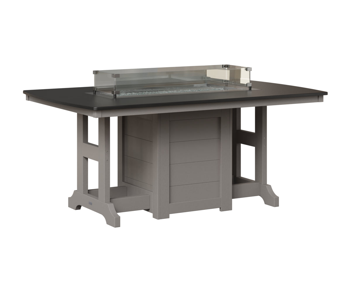 Garden Classic 44" x 72" Fire Table - Bar Height