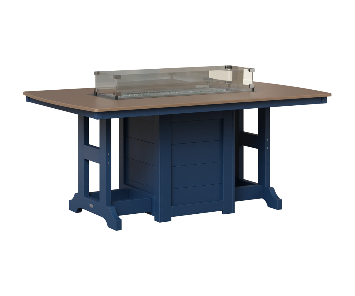 Garden Classic 44" x 72" Fire Table - Bar Height