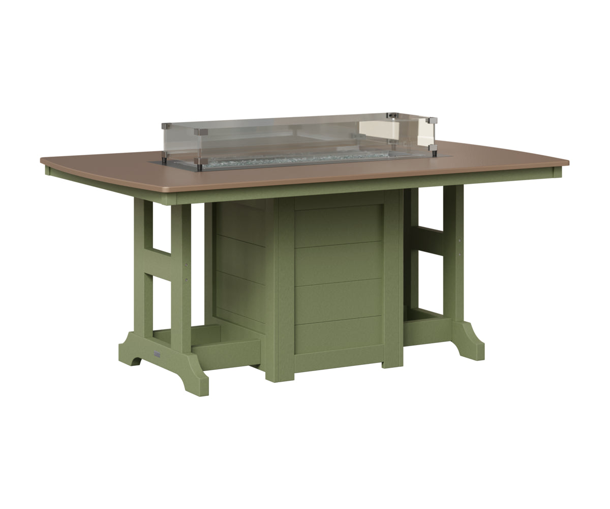 Garden Classic 44" x 72" Fire Table - Bar Height