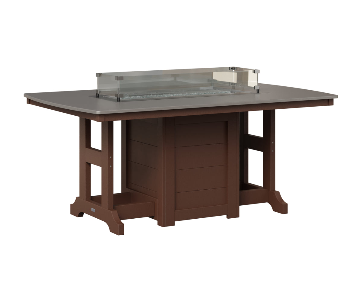 Garden Classic 44" x 72" Fire Table - Bar Height