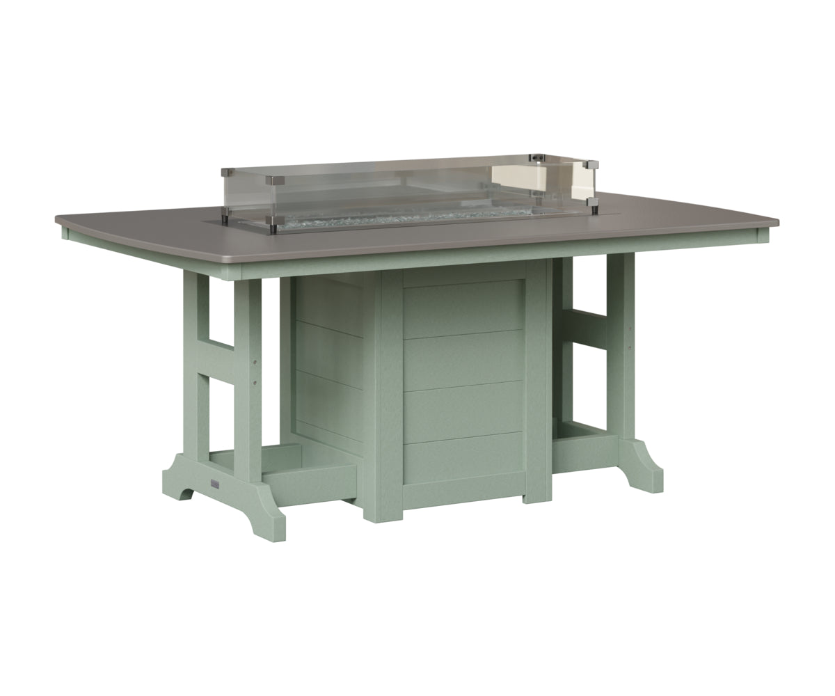 Garden Classic 44" x 72" Fire Table - Bar Height