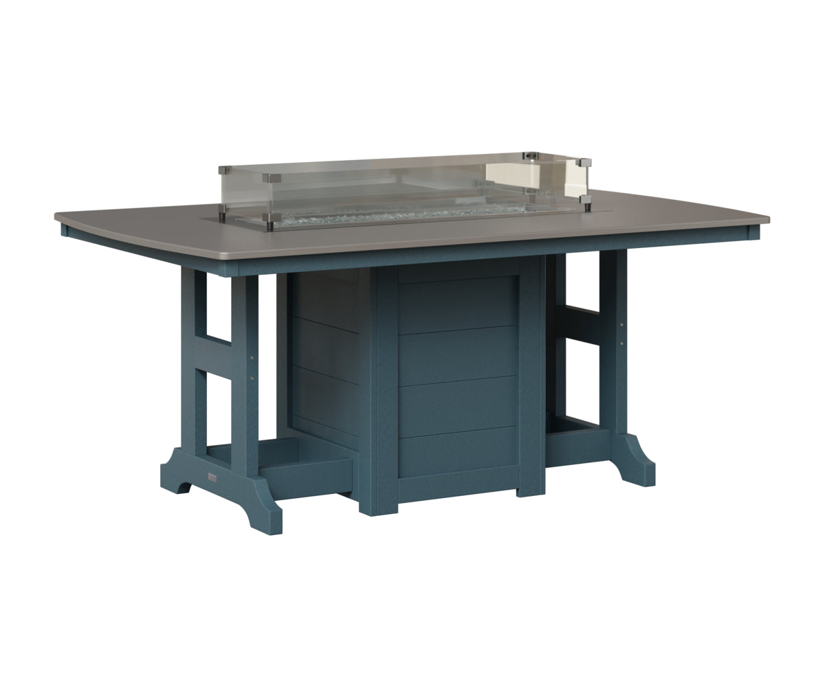 Garden Classic 44" x 72" Fire Table - Bar Height