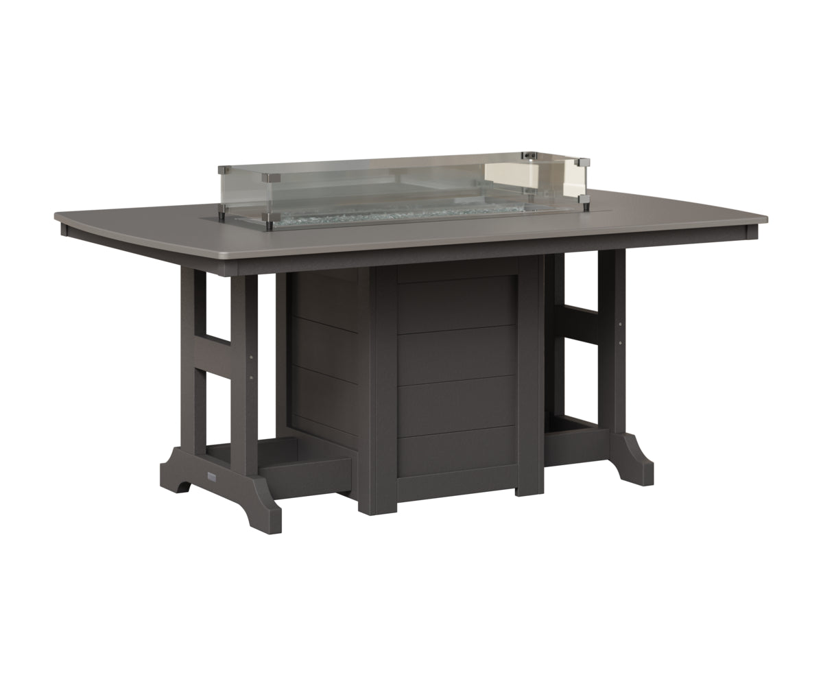 Garden Classic 44" x 72" Fire Table - Bar Height