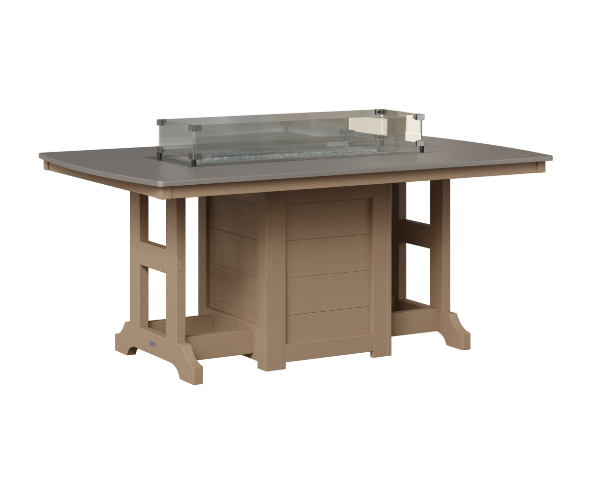 Garden Classic 44" x 72" Fire Table - Bar Height