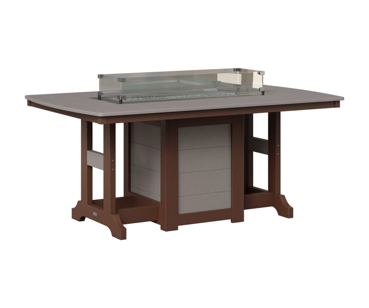 Garden Classic 44" x 72" Fire Table - Bar Height