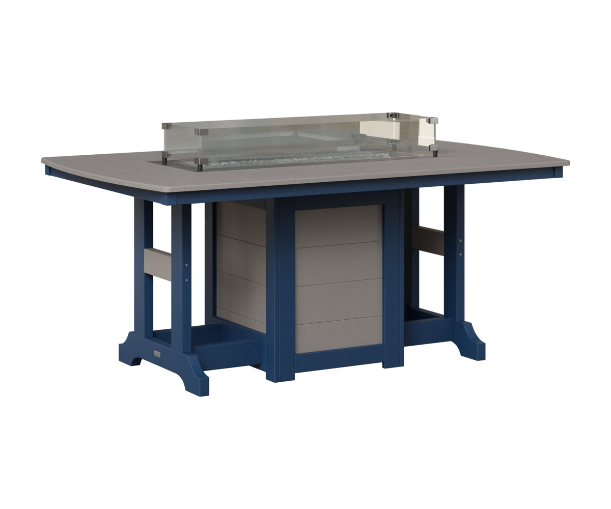 Garden Classic 44" x 72" Fire Table - Bar Height