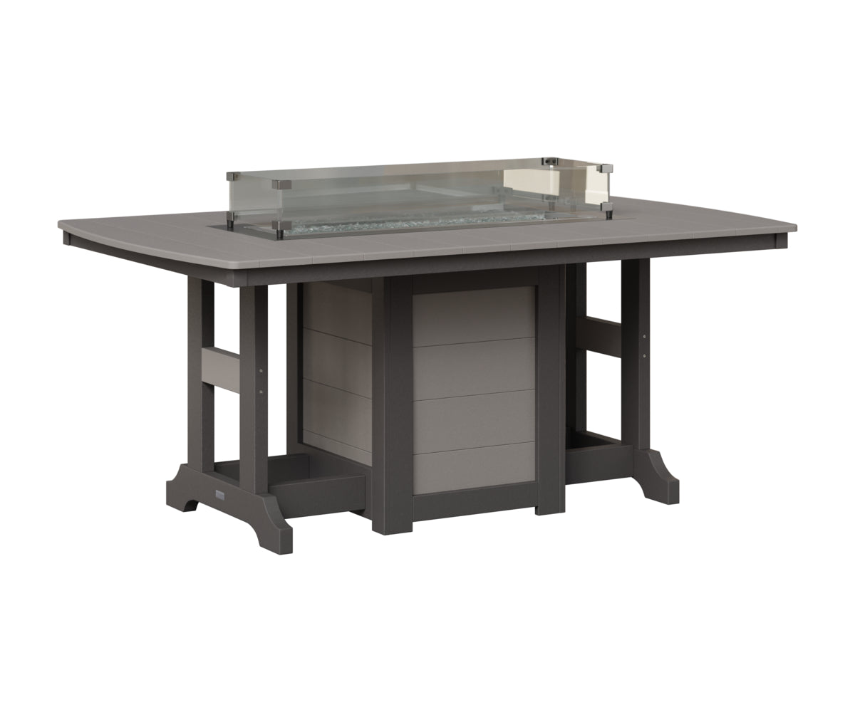 Garden Classic 44" x 72" Fire Table - Bar Height