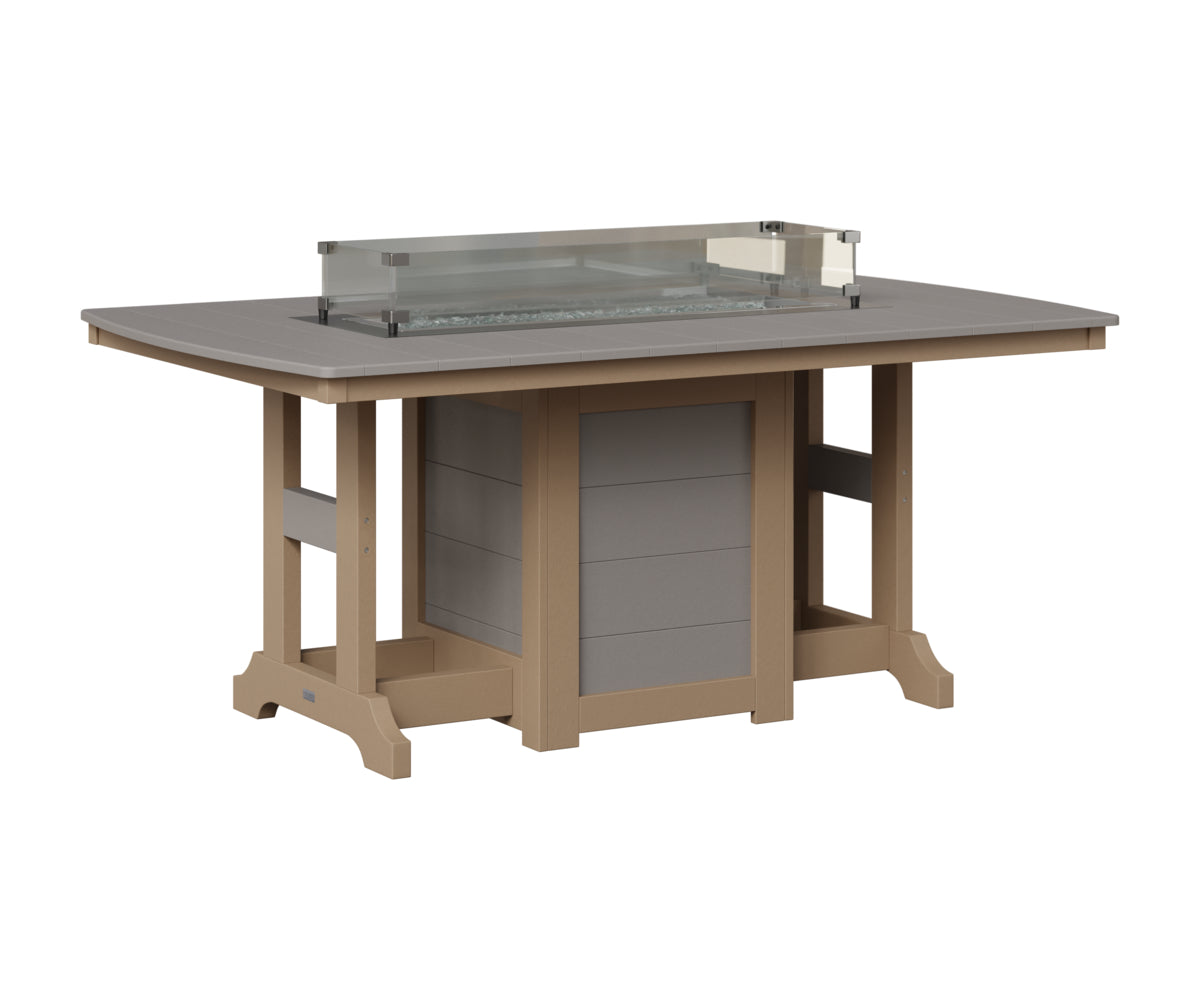 Garden Classic 44" x 72" Fire Table - Bar Height