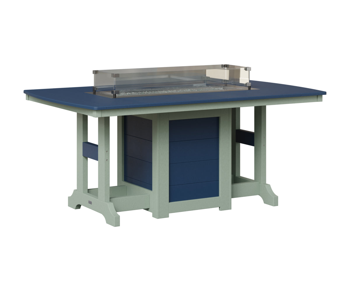 Garden Classic 44" x 72" Fire Table - Bar Height