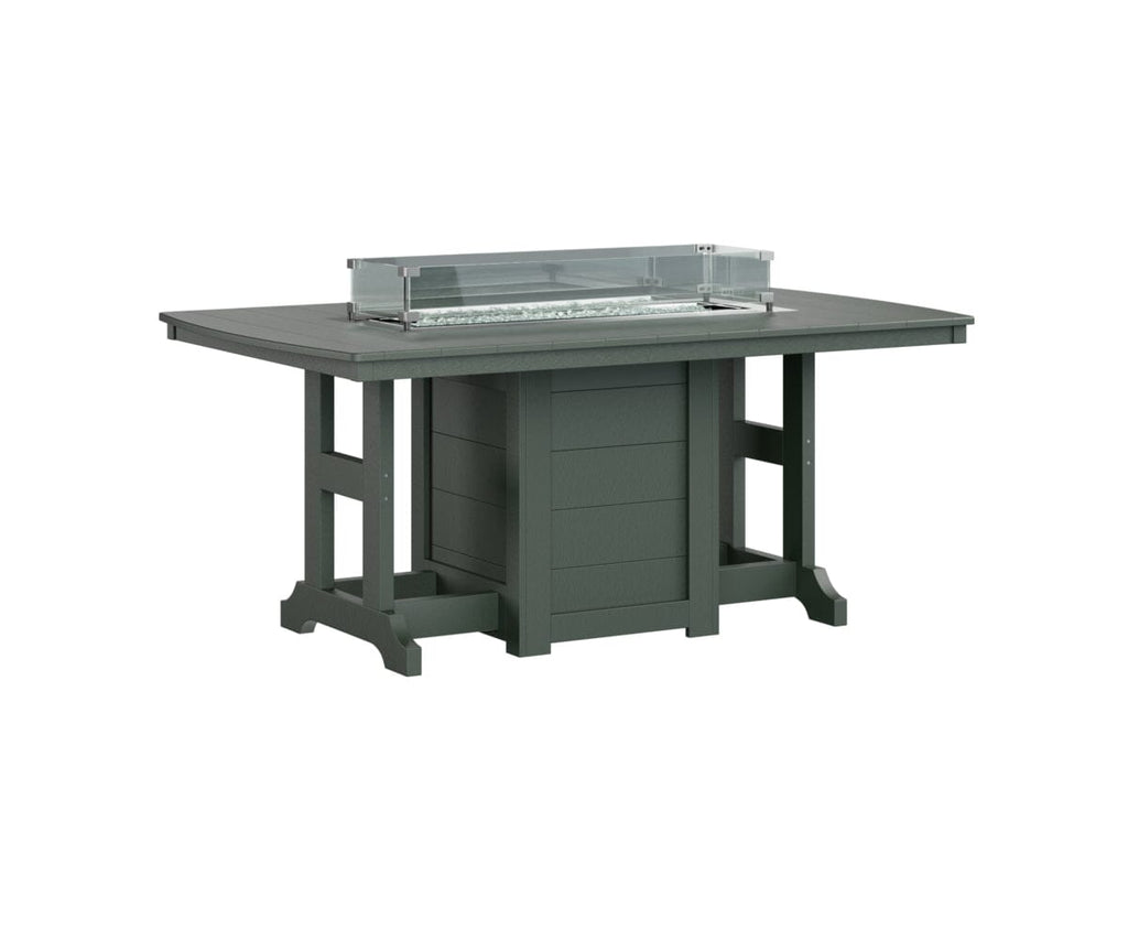 Garden Classic 44X72 Rectangle Dining Fire Table Rockwood Outdoor Furniture Green 